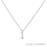 COLLAR NÚMERO PLATA