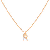 COLLAR INICIAL CIRCONES BAÑADO EN ORO