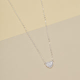 COLLAR CORAZÓN PLATA
