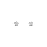 AROS MINI STARS BAÑADOS EN ORO BLANCO
