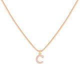 COLLAR INICIAL CIRCONES BAÑADO EN ORO