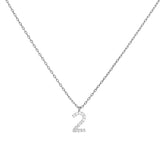 COLLAR NÚMERO PLATA