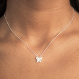 COLLAR MARIPOSA PLATA