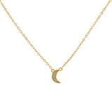 COLLAR LUNA BAÑADO EN ORO