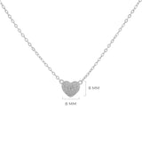 COLLAR CORAZÓN PLATA