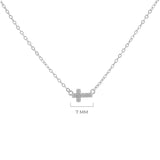 COLLAR CRUZ PLATA