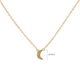COLLAR LUNA BAÑADO EN ORO