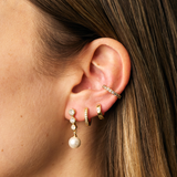 ARGOLLAS LISAS CIRCONES BAÑADAS EN ORO 12MM