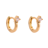 ARGOLLAS LOOP WHITE BAÑADAS EN ORO