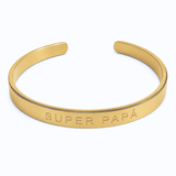 ESCLAVA "SUPER PAPÁ" BAÑADA EN ORO