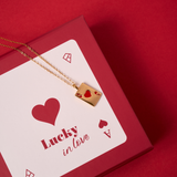 COLLAR AS DE CORAZONES BAÑADO EN ORO