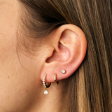 AROS ESTELA AQUA BAÑADOS EN ORO