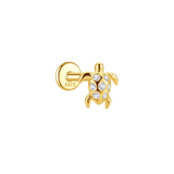 PIERCING TORTUGA BAÑADO EN ORO (1 UNIDAD)
