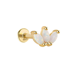 PIERCING LIA BAÑADO EN ORO (1 UNIDAD)