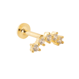 PIERCING LANDA BAÑADO EN ORO (1 UNIDAD)