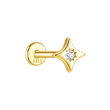 PIERCING NANU BAÑADO EN ORO (1 UNIDAD)