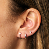 ARGOLLAS LOOP WHITE BAÑADAS EN ORO BLANCO