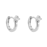 ARGOLLAS LOOP WHITE BAÑADAS EN ORO BLANCO