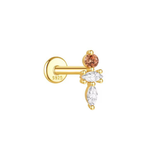 PIERCING MOLI BAÑADO EN ORO (1 UNIDAD)