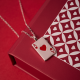 COLLAR AS DE CORAZONES PLATA