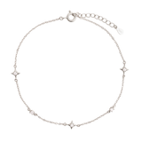 TOBILLERA GALAXY PLATA