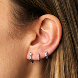 ARGOLLAS POLAR LILA BAÑADAS EN ORO BLANCO