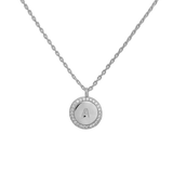 COLLAR MEDALLA INICIAL PLATA