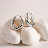 ARGOLLAS NUBE BAÑADAS EN ORO BLANCO