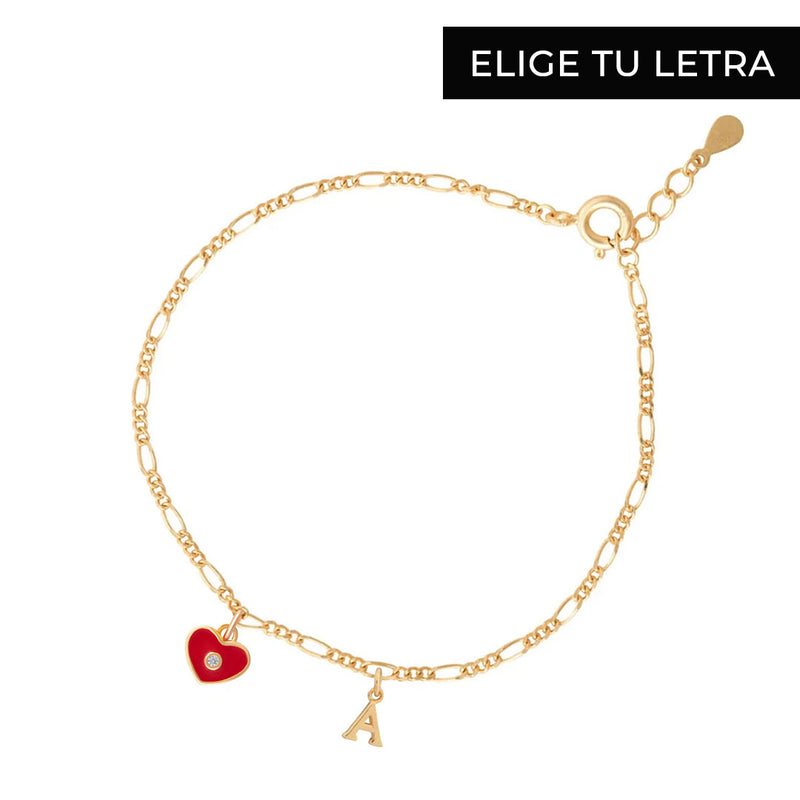 PULSERA VALENTINES BAÑADA EN ORO | BOAZ JOYAS