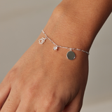 PULSERA JULIETA + MEDALLA PARA GRABAR PLATA