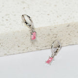 ARGOLLAS CALA PINK BAÑADAS EN ORO BLANCO