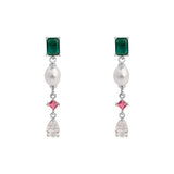 AROS ELISA BAÑADOS EN ORO BLANCO