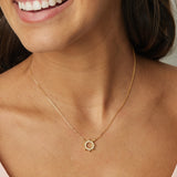 COLLAR SOL BAÑADO EN ORO