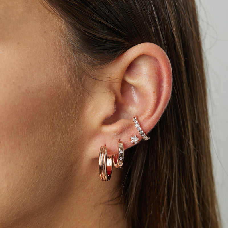 EARCUFFS ADA BAÑADOS EN ORO ROSADO | BOAZ JOYAS