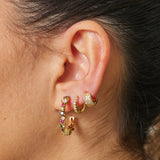 ARGOLLAS ARIA 9MM BAÑADAS EN ORO
