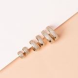 ARGOLLAS ARIA 9MM BAÑADAS EN ORO BLANCO