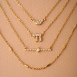 COLLAR FAZ BAÑADO EN ORO