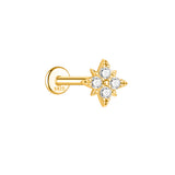 PIERCING KIRA BAÑADO EN ORO (1 UNIDAD)