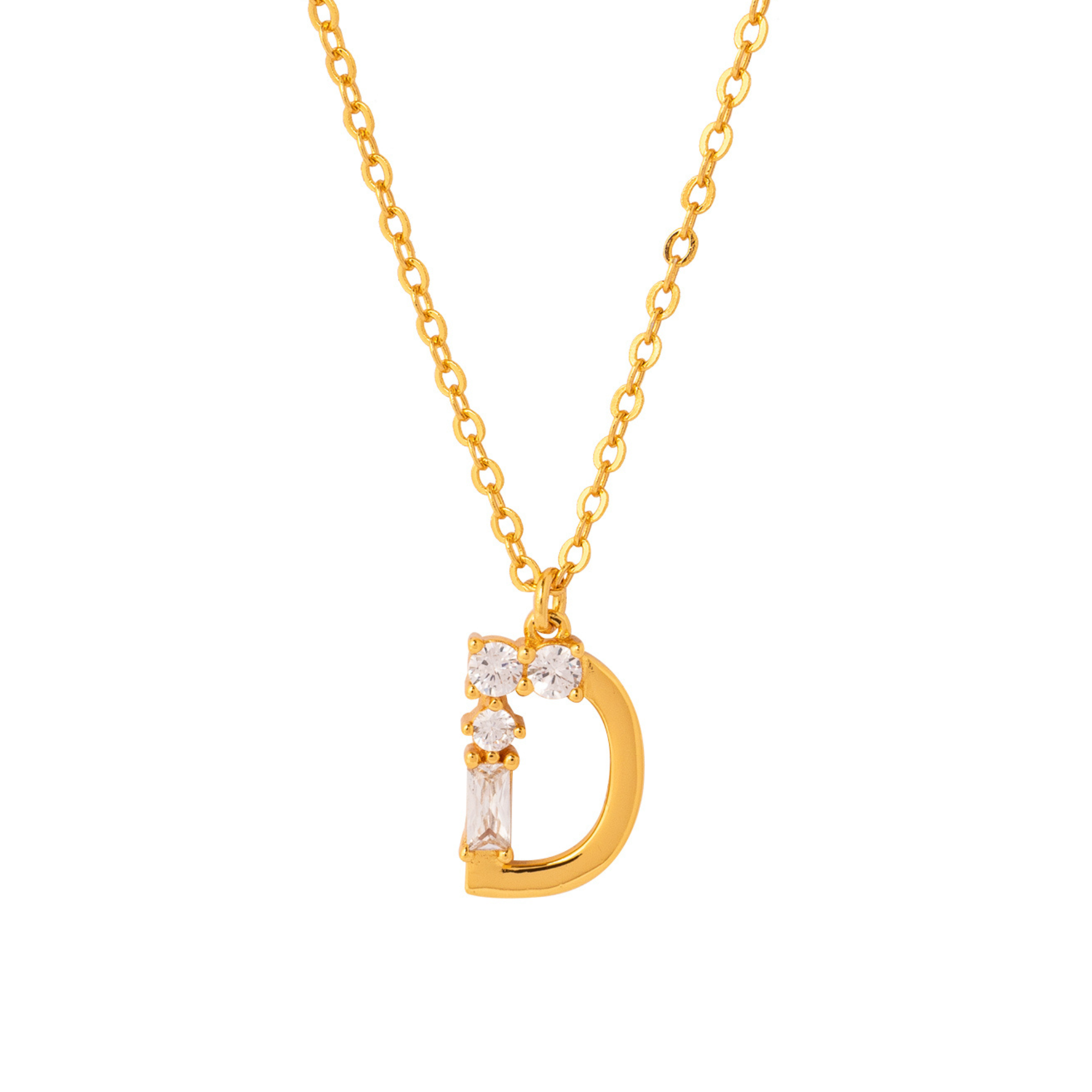 COLLAR INICIAL DINASTY BAÑADA EN ORO