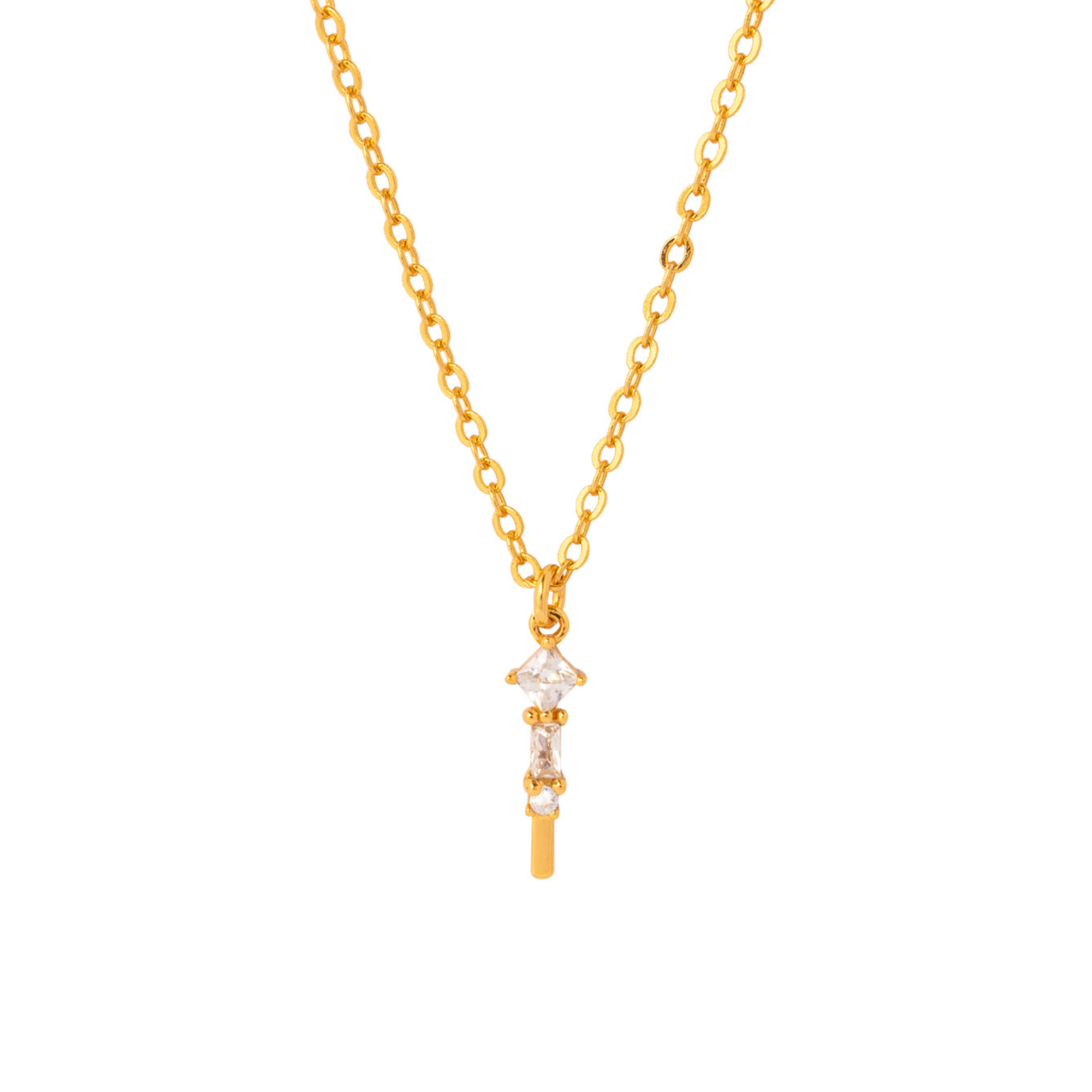 COLLAR INICIAL DINASTY BAÑADA EN ORO