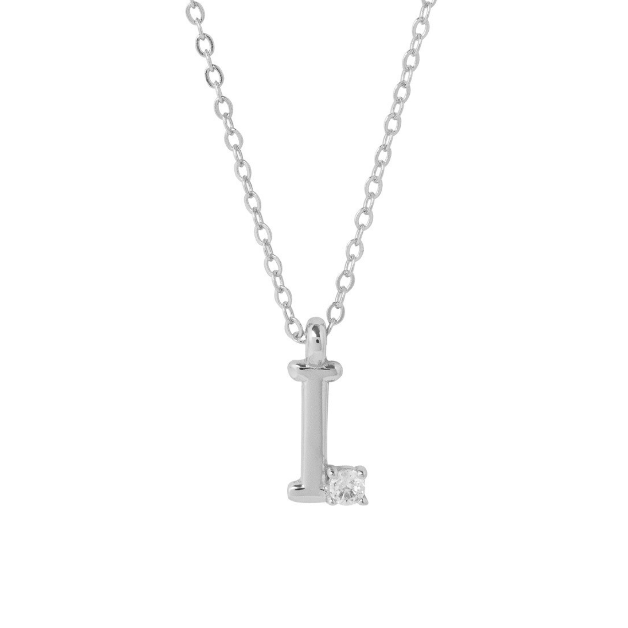COLLAR INICIAL LUCKY PLATA