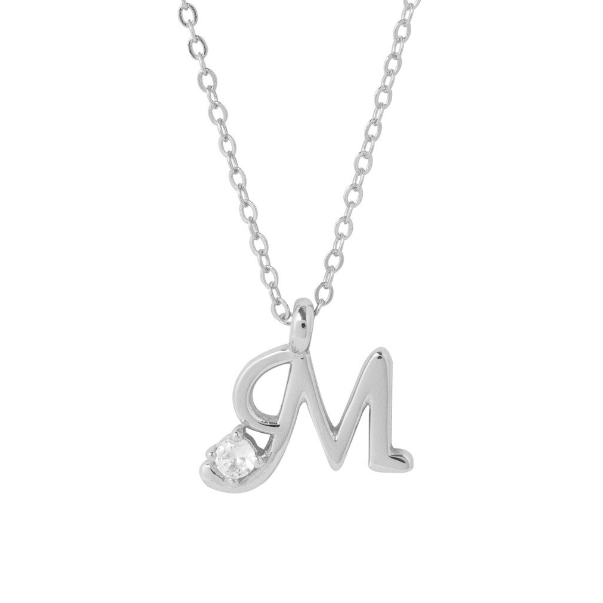 COLLAR INICIAL LUCKY PLATA