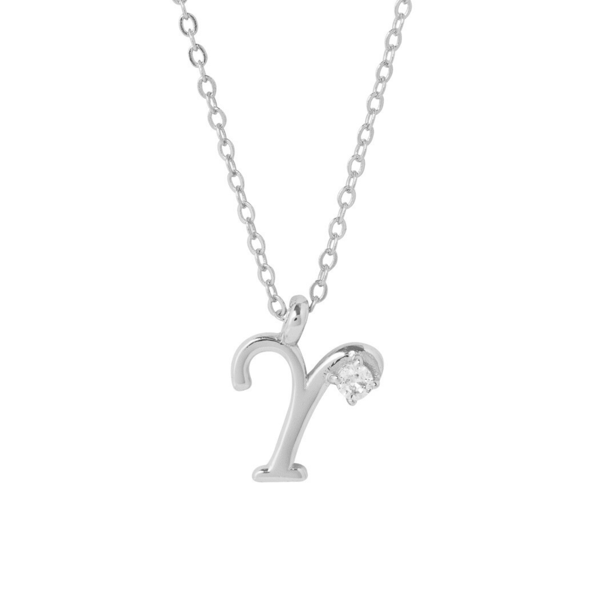 COLLAR INICIAL LUCKY PLATA