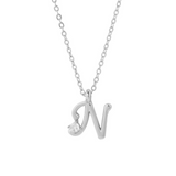 COLLAR INICIAL LUCKY PLATA