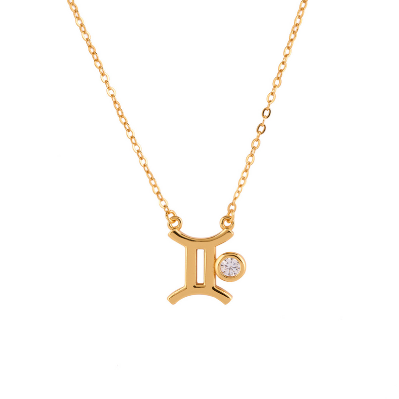COLLAR NEW ZODIAC BAÑADO EN ORO