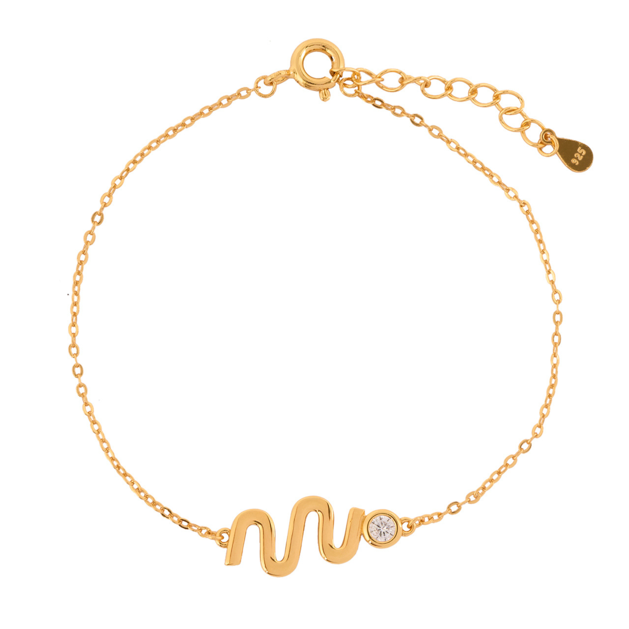 PULSERA NEW ZODIAC BAÑADA EN ORO
