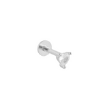 PIERCING CORAZÓN PLATA (1 UNIDAD)