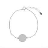 PULSERA MEDALLA 14MM PARA GRABAR PLATA