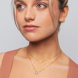 COLLAR MEDALLA CORAZÓN BAÑADO EN ORO