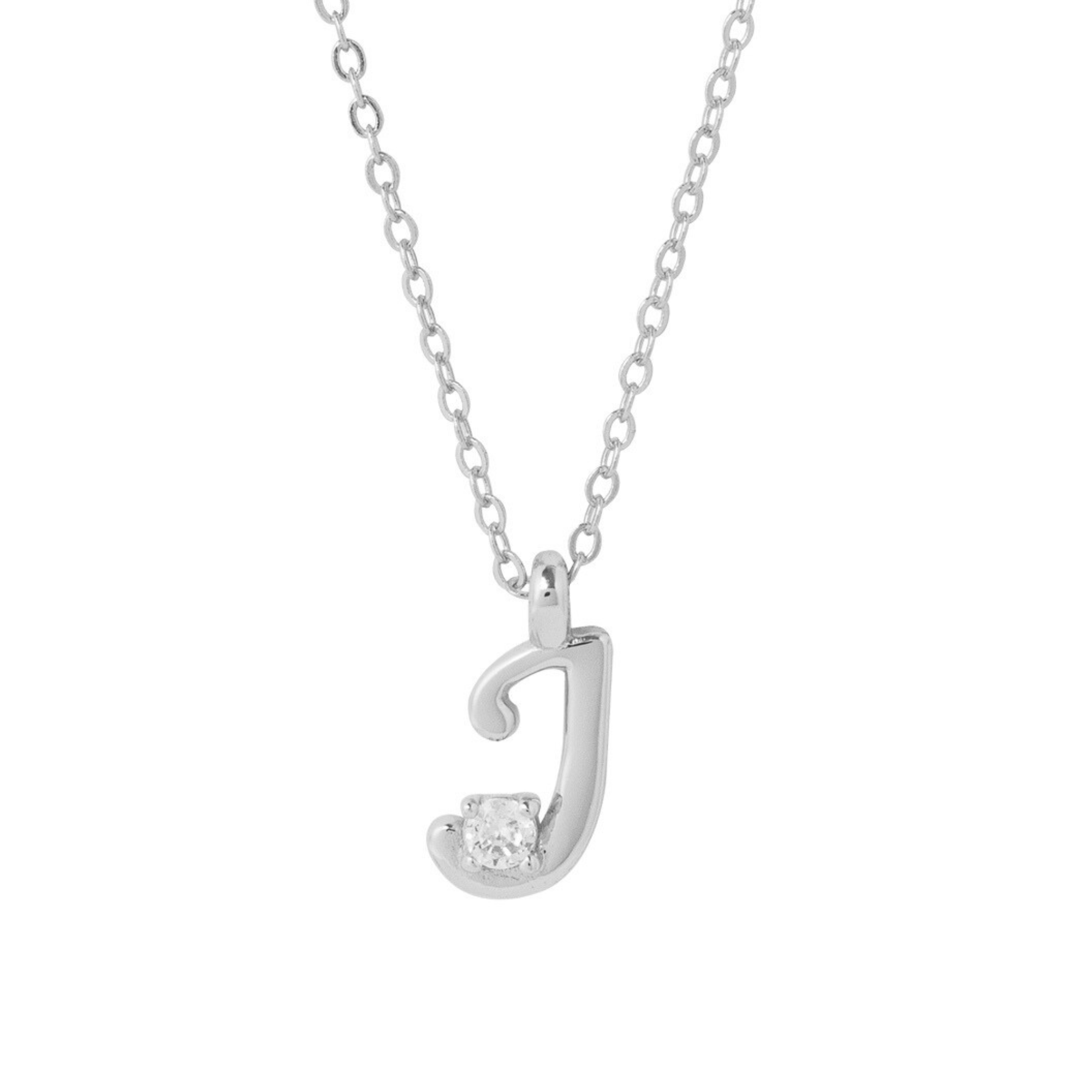 COLLAR INICIAL LUCKY PLATA